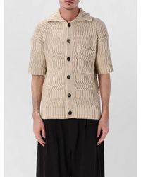 Roberto Collina - Short Sleeve Cable Knit Cardigan - Lyst