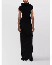 Rick Owens - Alpaca Wool Sleeveless Cowl Neck Knitted Top - Lyst