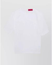 Thelatest - Dean Organza Top Keyhole Neck - Lyst