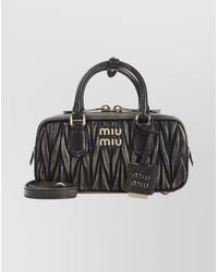Miu Miu - Arcadie Lamb Leather Shoulder Bag - Lyst