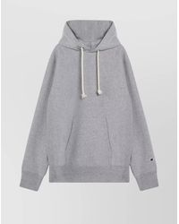 Champion - Cotton Hoodie With Drawstring Hood And Kangaroo Pocket - Lyst