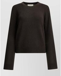 Lisa Yang - Crew Neck Ribbed Knit Long Sleeve Top - Lyst
