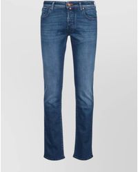 Jacob Cohen - Faded Five-Pocket Jeans Featuring Belt Loops - Lyst