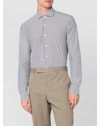 Xacus - Shirt Long Sleeves Striped Pattern - Lyst