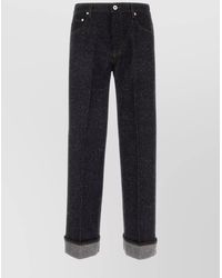 Burberry - Denim Straight-Leg Trousers - Lyst