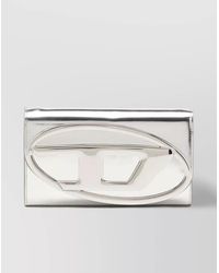 DIESEL - Chain Strap Leather Clutch Bag - Lyst