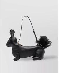 Thom Browne - Pebble Grain Leather Rabbit Shoulder Bag - Lyst