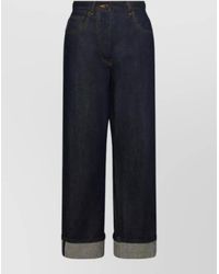Thom Browne - Denim High-Rise Straight-Leg Jeans - Lyst