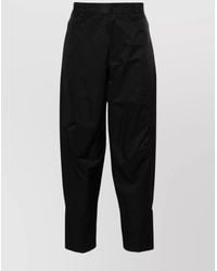 Lanvin - Cotton-Blend Tapered Biker Trousers - Lyst