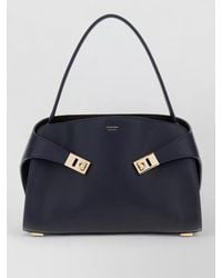 Ferragamo - Leather Medium Hug Soft Shoulder Tote Bag - Lyst