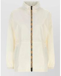 Burberry - Nylon Relaxed-Fit Short Single-Breasted Coat - Lyst