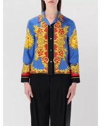 Versace - Printed Silk Twill Shirt - Lyst