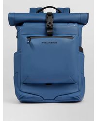 Piquadro - Roll Top Backpack Front Pocket Handle - Lyst