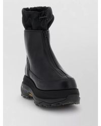 Sacai - Nylon Zip Up Platform Ankle Boots - Lyst