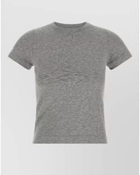 Extreme Cashmere - Cashmere Blend Ribbed Crew Neck Short-Sleeve T-Shirt - Lyst