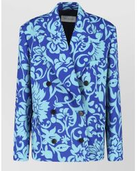 Dries Van Noten - Double Breasted Blazer Floral Pattern Tailoring - Lyst
