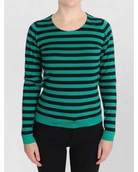 Dolce & Gabbana - Striped Knit Long Sleeve Pullover - Lyst