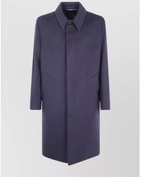 Lardini - Virgin Wool Single Breasted Coat - Lyst