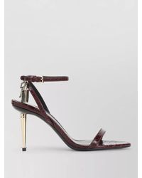 Tom Ford - Padlock-Detail Stiletto-Heel Sandals - Lyst