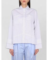 Jejia - Shirt Collared Neck Long Cuffed Sleeves Stripes - Lyst