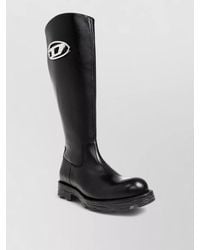 DIESEL - Leather Ankle Boots - Lyst