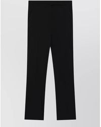 Max Mara - Tailored Trousers Straight Leg Belt Loops - Lyst