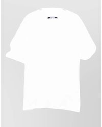 Jacquemus - Silk Cotton Short-Sleeve Round-Neck T-Shirt - Lyst