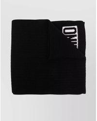 Moschino - Logo Knit Ribbed Scarf - Lyst