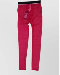 Dolce & Gabbana - Sheer Logo Waistband Leggings - Lyst