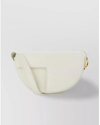 Patou - Structured Leather Crossbody With Adjustable Strap - Lyst