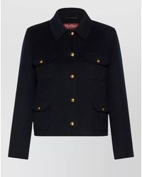 Max Mara - Venere Long Coat Front Flap Pockets - Lyst