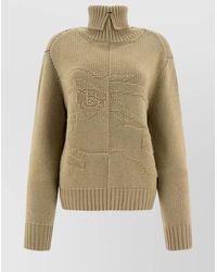 Burberry - Cashmere Sweater Ekd Ribbed Turtleneck - Lyst