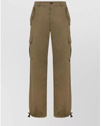 Moschino - Cotton Straight-Leg Cargo Trousers - Lyst