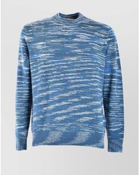 Missoni - Cashmere Striped Intarsia-Knit Crew-Neck Jumper - Lyst