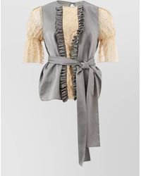 Lardini - Silk Linen Blouse - Lyst