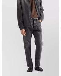 Prada - Mid-Rise Straight-Leg Jeans - Lyst