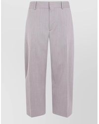 Studio Nicholson - Virgin Wool Full Length Curved Leg Tailored Trousers - Lyst