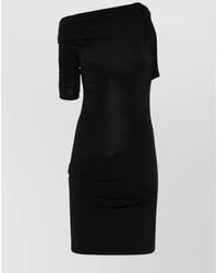 Jacquemus - Draped One-Shoulder Knee-Length Dress - Lyst