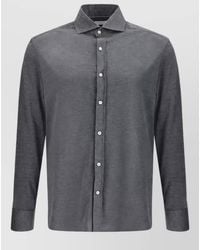 Brunello Cucinelli - Silk Slim-Fit Long-Sleeve T-Shirt - Lyst