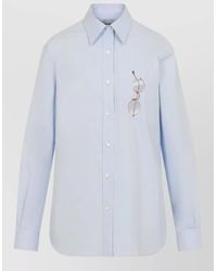 Moschino - Cotton Long-Sleeve Shirt - Lyst