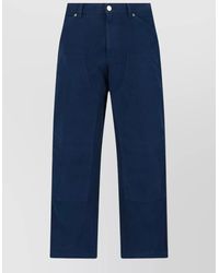 Versace - Cotton Straight-Leg Carpenter Trousers - Lyst