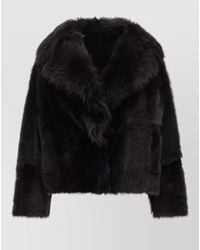 Blancha - Toscana Faux Fur Cropped Coat - Lyst