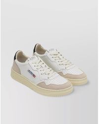 Autry - Leather And Suede Sneakers With Rubber Sole - Lyst