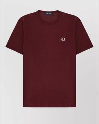 Fred Perry - Logo Crew Neck Short Sleeve T Shirt - Lyst