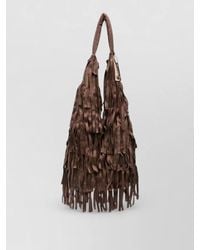 La Milanesa - Fringed Bucket Bag - Lyst