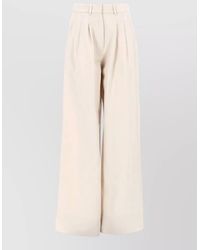 PT Torino - High Waist Wide Leg Pleated Pants - Lyst