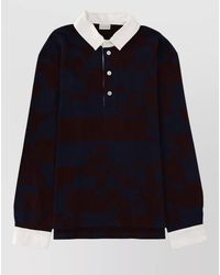 Dries Van Noten - Long Sleeve Striped Polo Hucho Shirt - Lyst