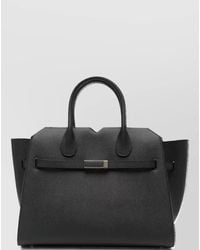 Valextra - Medium Leather Shoulder Bag - Lyst