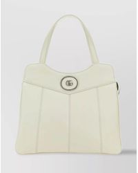 Gucci - Petite Gg Small Leather Shoulder Bag - Lyst