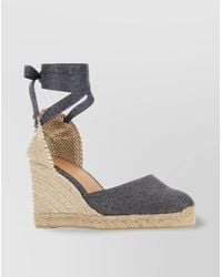 Castañer - Closed Toe Wedge Heel Espadrille Sole - Lyst